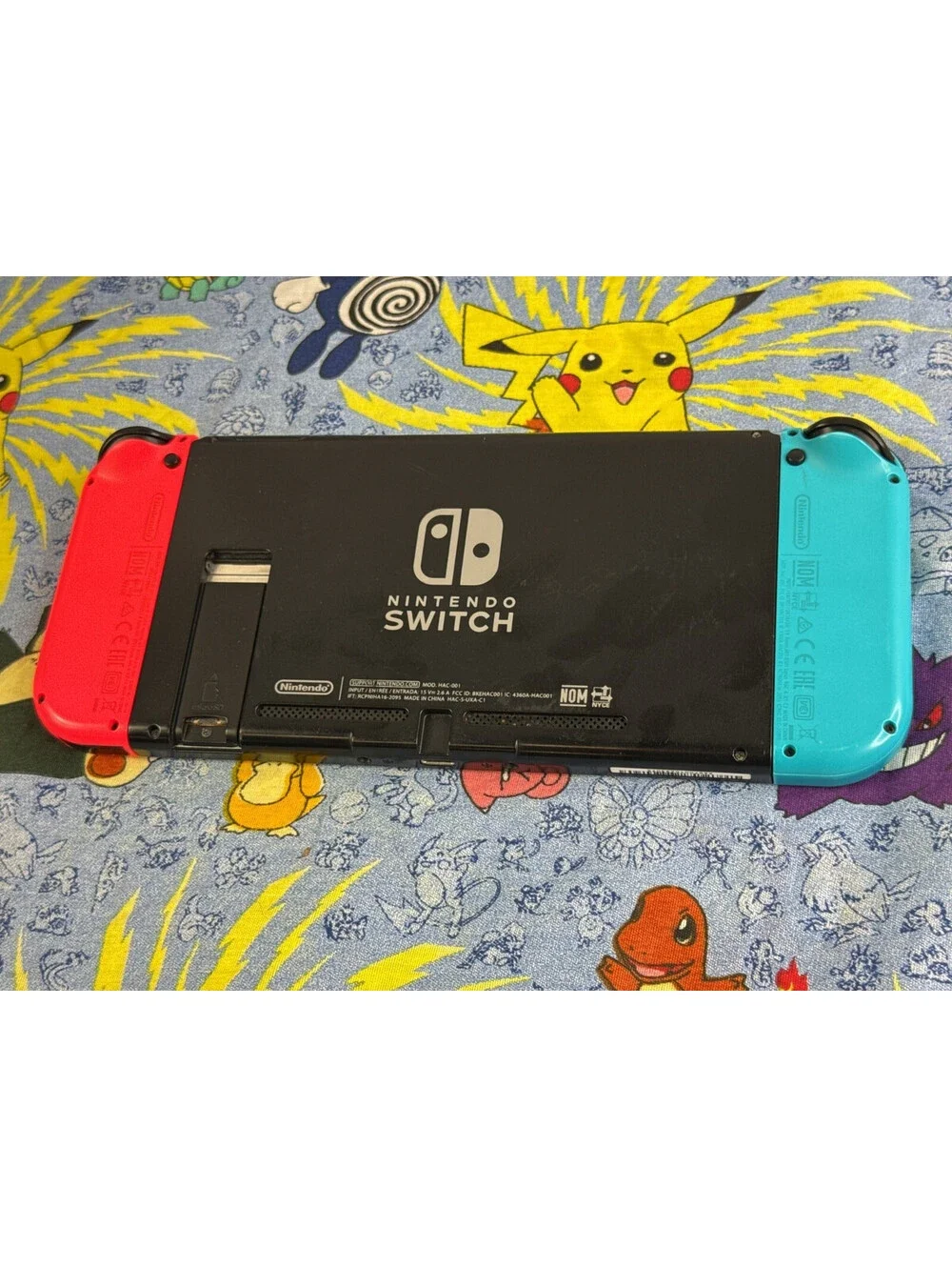 Nintendo Switch HAC-001 Console Neon Blue/Red Joy-Con, Complete Set In Box